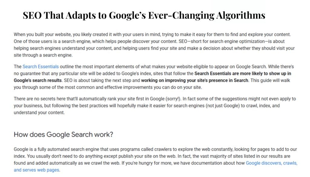 SEO That Adapts to Google’s Ever-Changing Algorithms with Expertise from a Reliable SEO Company.